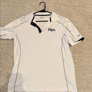 Nike White and Black Men's Polo Shirt